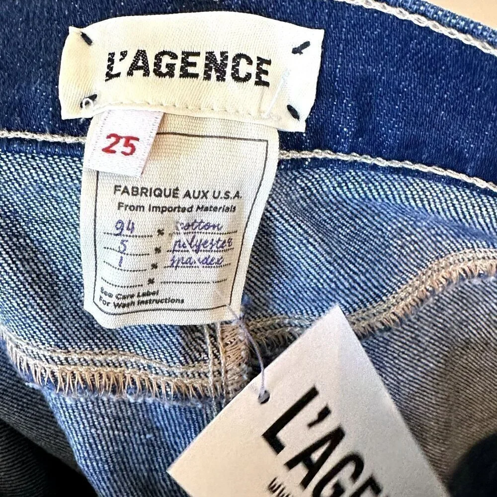 NWT L'AGENCE Bell High Rise Flare Jean in Delta - Size 25